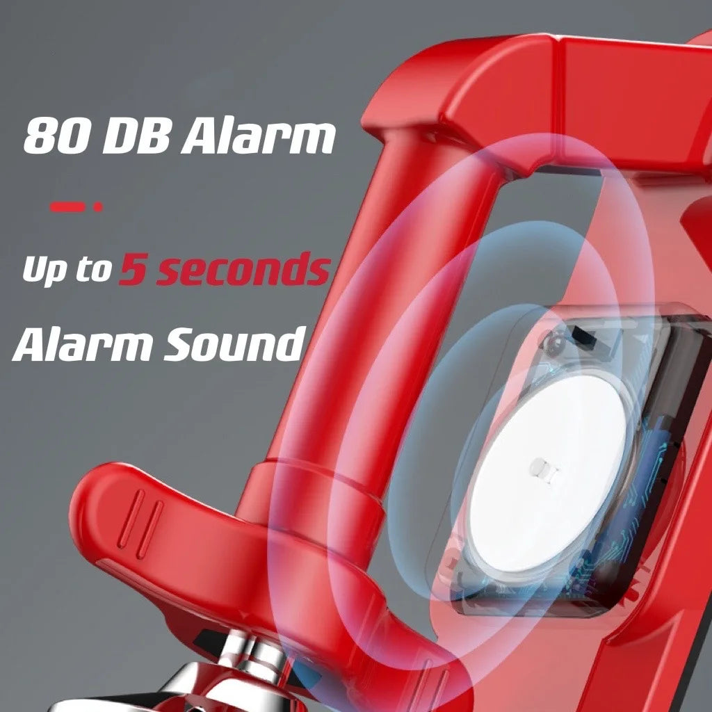 Salvation for Girls Alone-Security Lock Metal Strong Door Blocker Hotel Travel Locks Alarm Anti-Collision Portable Door Stopper