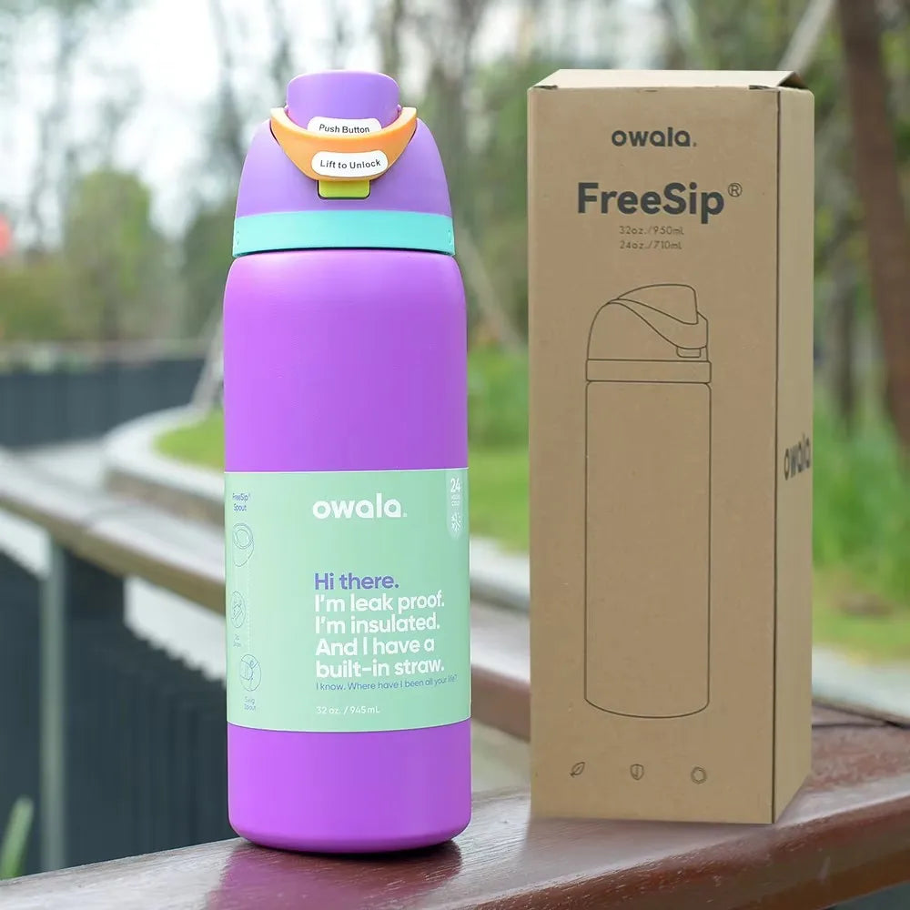 2025 NEW 24Oz/32 Ozinsulated Stainless Steel Water Bottle with Straw, Bpa-Free Sports Water Ion for Your Outdoor Adventure