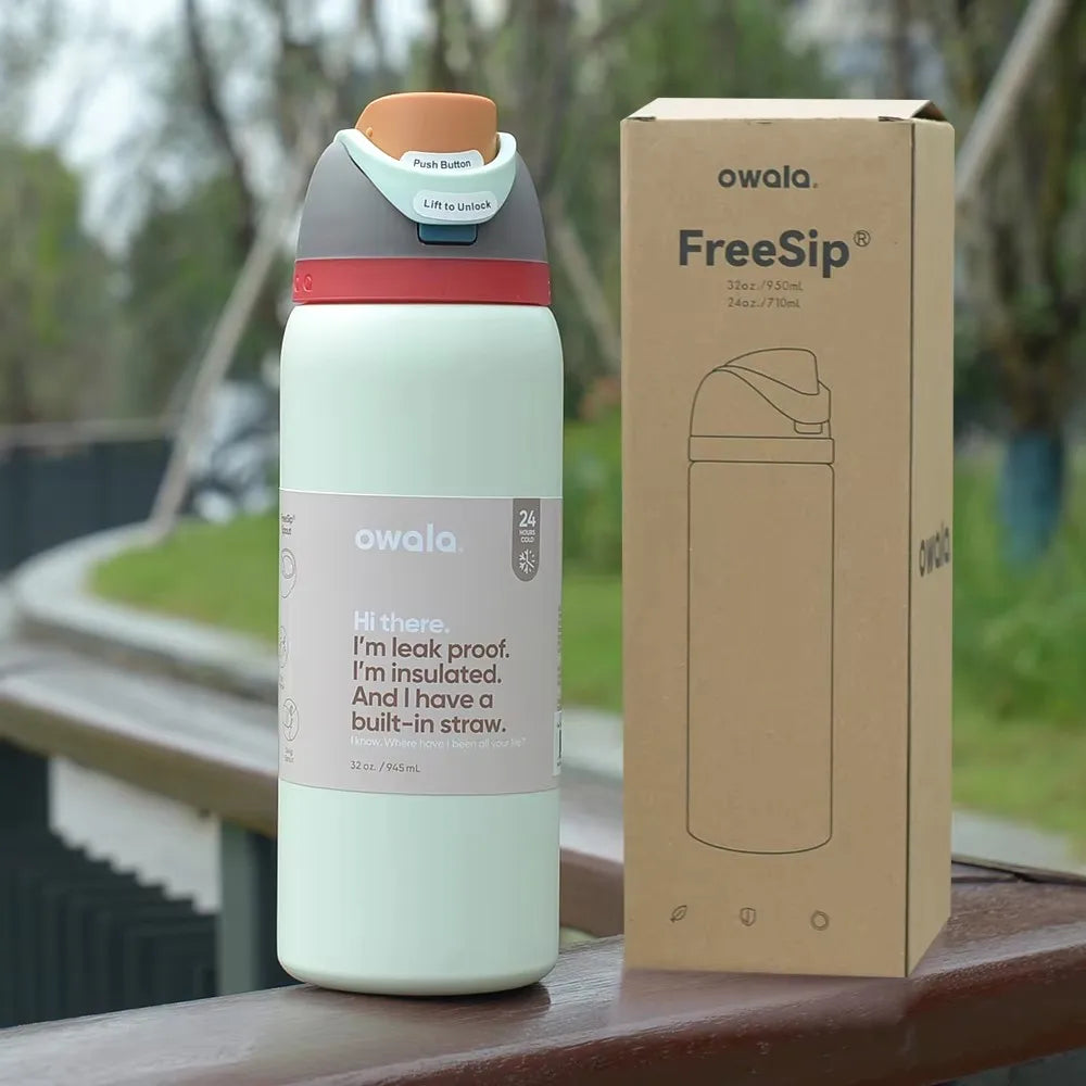 2025 NEW 24Oz/32 Ozinsulated Stainless Steel Water Bottle with Straw, Bpa-Free Sports Water Ion for Your Outdoor Adventure
