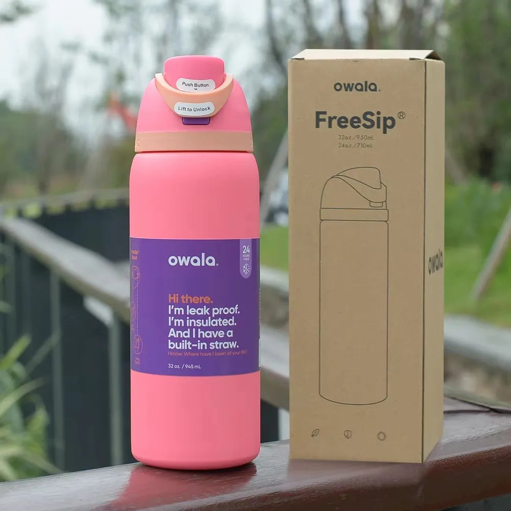 2025 NEW 24Oz/32 Ozinsulated Stainless Steel Water Bottle with Straw, Bpa-Free Sports Water Ion for Your Outdoor Adventure