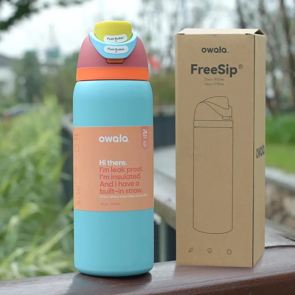2025 NEW 24Oz/32 Ozinsulated Stainless Steel Water Bottle with Straw, Bpa-Free Sports Water Ion for Your Outdoor Adventure