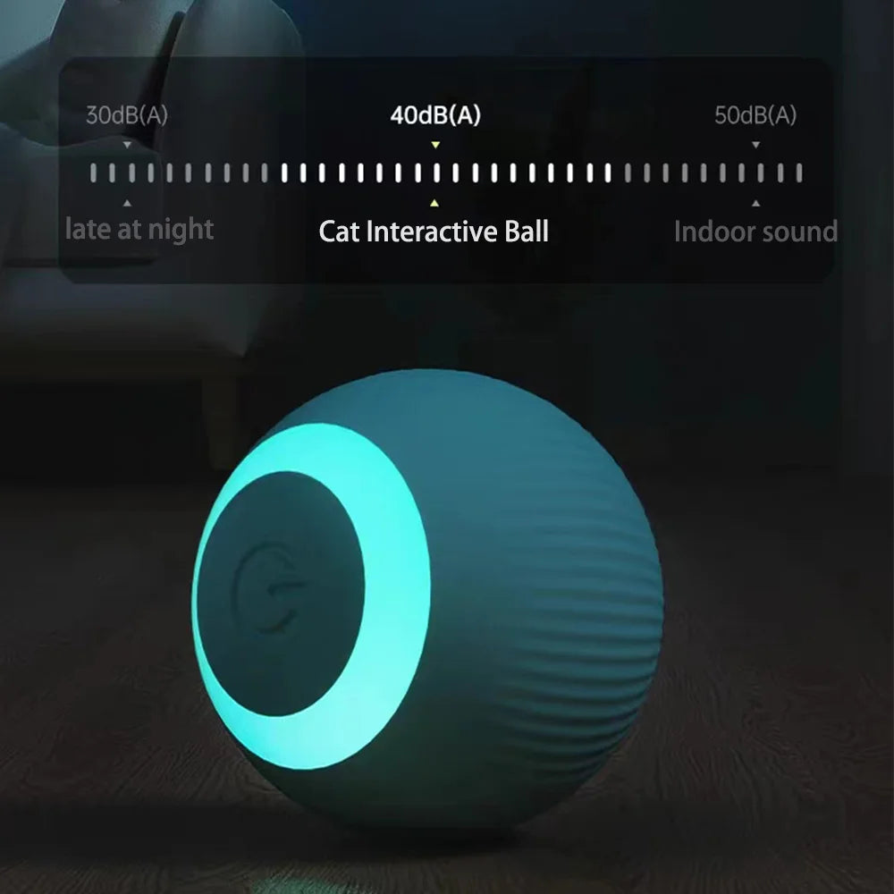 1/4Pc Cat Interactive Ball Smart Cat Toys Electronic Interactive Cat Toy Indoor Automatic Rolling Magic Ball Cat Game Accessorie