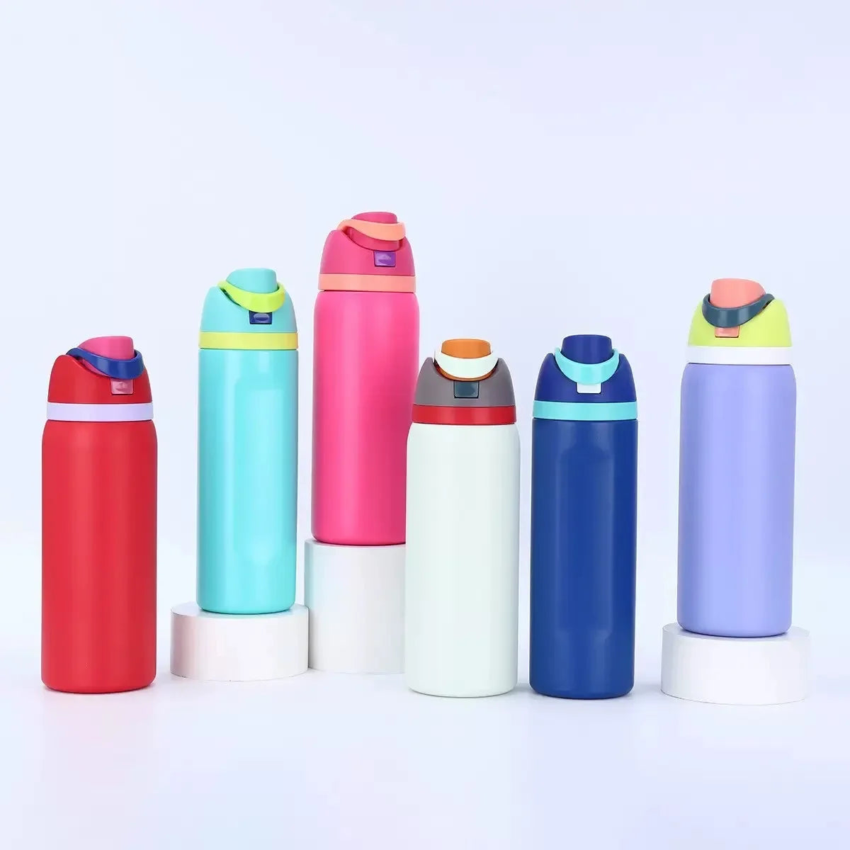 Large Capacity Outdoor Portable Insulated Stainless Steel Fruit Water Bottle 304 Stainless Steel Sports Water Cup
