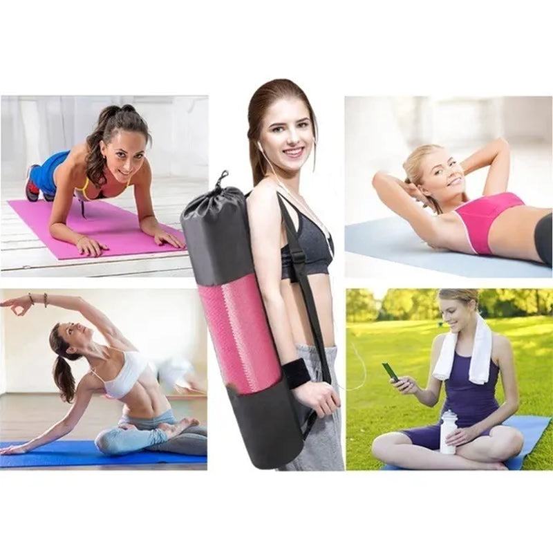 All-Purpose 1/2-Inch Extra Thick High Density Anti-Tear Exercise Yoga Mat with Carrying Strap